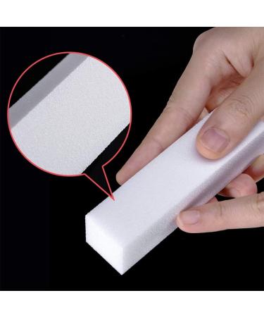 1PC White Nail Buffer Block 4 Way Nail File Buffing Sanding Buffer Nail Art Tips Tool Fingernail Manicure Pedicure Kit For Salon Or Home Use nail files and buffers - Buy Online on SooperMarket.com
