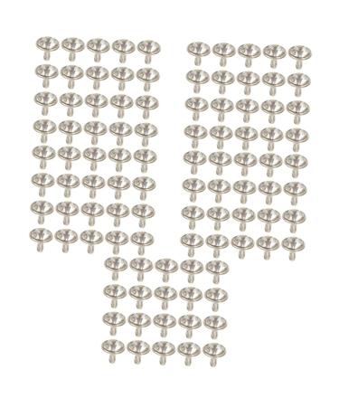 VILLCASE Scrapbook Accessories 1000 Sets Diamond Stud Rivets Silver Jacket Leather Stud Leather Crafts Repair Rivets Jeans Bags As Shownx5pcs 0.6X0.6X1CMx5pcs