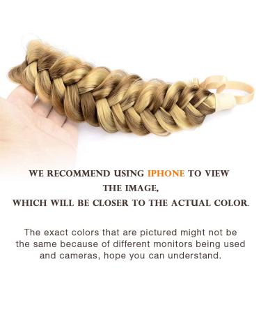 DIGUAN Messy Wide 2 Strands Synthetic Hair Braided Headband (Highlighted) - Beauty Accessory for Women & Girls | 62g/2.1 oz - Buy Online on SooperMarket.com