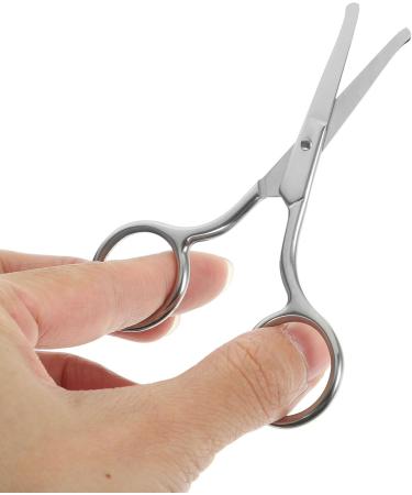 Buy Healvian Rounded Tip Grooming Scissors - Stainless Steel Facial Hair Safety Scissors for Men & Women | Perfect for Nose Eyebrows Moustache & Eyelashes - International Shipping Available - Buy Online on SooperMarket.com