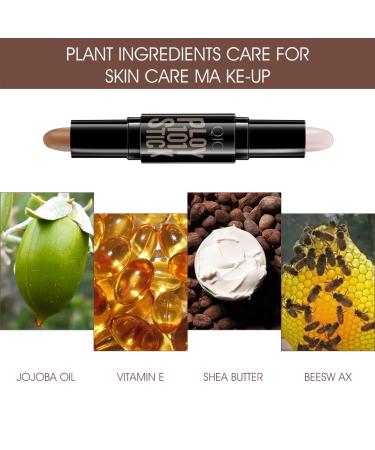 2-in-1 Contouring Pencil & Concealer - Versatile Makeup Highlighter for All Skin Types | International Shipping Available - Buy Online on SooperMarket.com
