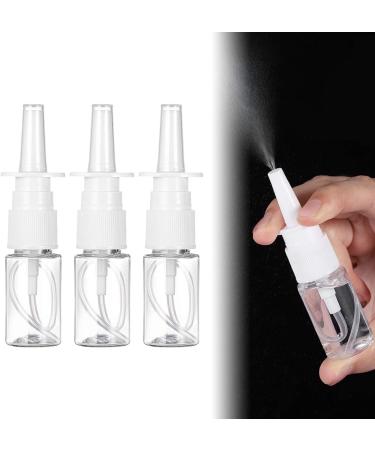 FOMIYES 10ml White Empty Plastic Nasal Spray Bottles Pump Sprayer Mist Nose Spray Refillable Bottle for Saline Water Wash Applications Pack of 20 Pump Bottles - Buy Online on SooperMarket.com