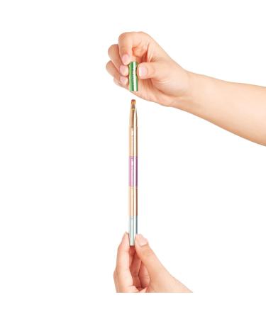 4-in-1 Stackable Travel Makeup Brush Set | Multi-functional Beauty Essential for On-the-Go - Buy Online on SooperMarket.com