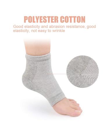 3 Pairs Gel Socks for Heel Protection & Moisturizing | Silicone Heel Spur Bandage for Dry Cracked Feet - Buy Online on SooperMarket.com