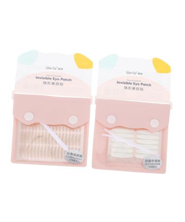 2 Lace Double Eyelid Sticker Fiber Eyelid Tape Make up Kit Double Eyelid Decal for Girl Invisible Eye Stickers Natural Eyelid Patch Comfortable Eyelid Tapes The Pet Tool 8x6.5cm As Shown 1