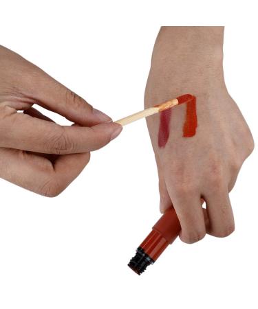 100pcs Disposable Lip Brushes | Eco-Friendly Makeup Applicators with Bamboo Handle - Lint Free Lipstick & Lip Gloss Wands - Buy Online on SooperMarket.com