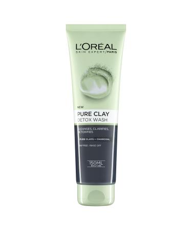 L'Oreal Paris Pure Clay Charcoal Detox Face Wash 150 Ml