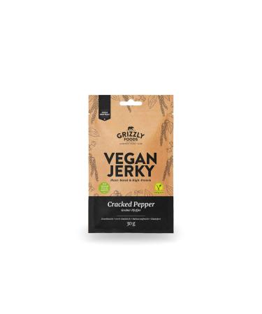 Vegan Jerky Cracked Pepper Vegan dried meat in a set (240g (8 x 30g)) 480 g (1 pack)