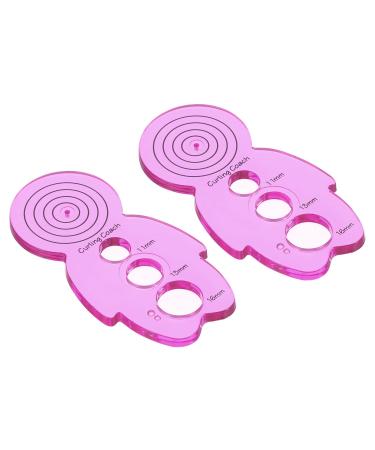 PATIKIL Paper Quilling Curling Coach Tool 2 Pack Strips Flower Rolling for Art Craft DIY Projects Pink