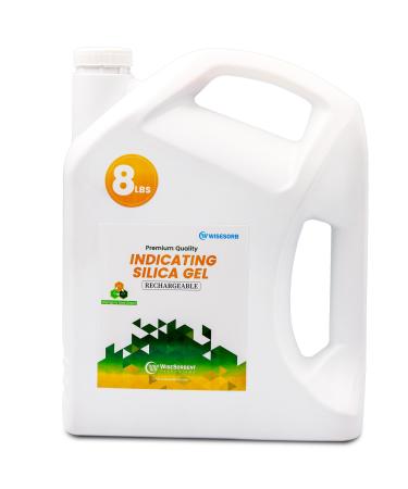 Wisesorb 8lbs Reusable Desiccant Indicating Silica Gel - Orange to Dark Green Desiccant Dehumidifiers Moisture Absorbers for Storage