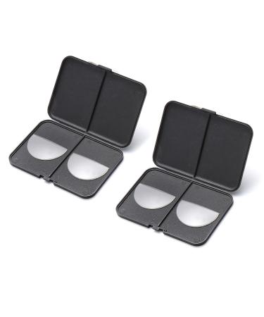 Skyway 2 pairs of bifocal reading lenses for sticking on clear reading lenses with enlargement function for glasses/sunglasses/ski goggles removable reusable no water required 2*clear 1.5 x