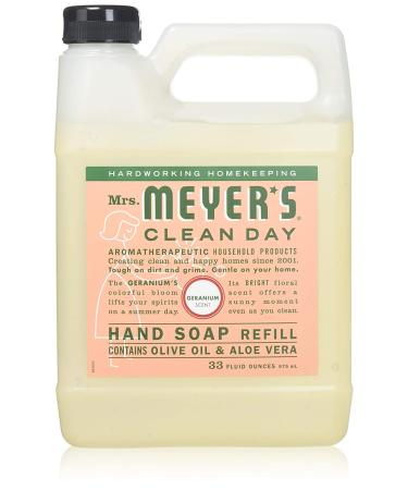 Mrs. Meyer's Liquid Hand Soap Variety Pack - Geranium Scent - 1 Refill + 1 Hand Soap - 1 CT - Buy Online on SooperMarket.com