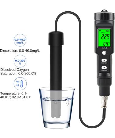 CaCaCook Digital Dissolved Oxygen Meter - Portable DO Pen for 0.0-40.0 Mg/L Oxygen Concentration | International Shipping Available - Buy Online on SooperMarket.com