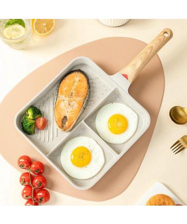 Lukasz Durable Versatile Frying Pan for Fried Eggs 3 in 1 Steak Lunch Frying Pan Cooking Utensils - Buy Online on SooperMarket.com