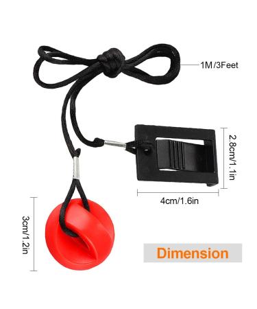 Universal Treadmill Safety Key Replacement for Proform, Weslo, Reebok - Black - Buy Online on SooperMarket.com