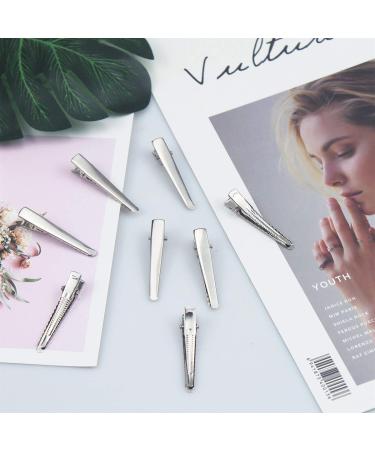 150 Alligator Hair Clips - Non-Slip Metal Crocodile Hair Clips for Women & Girls | Perfect for Hairdressing & DIY - Silver (150 Pieces) - Buy Online on SooperMarket.com