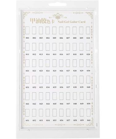 Nail Polish Color Card Dekaim Nail Art Display Stand Nail Polish Gel Color Display Card Nail Practice Manicure Tool(White) - Buy Online on SooperMarket.com