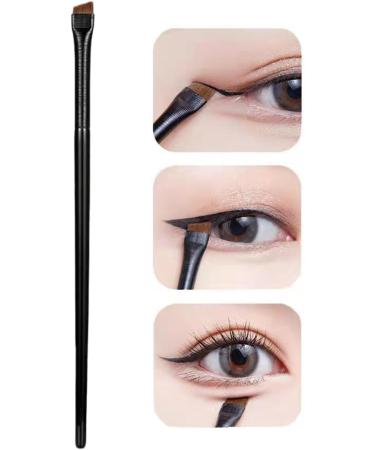 Virtcooy Eyebrow Brush | Eyeliner Brushes | Flat Eyeliner Brushes for Precision Makeup Application Fine Angled Ultra Thin Slanted Flat Angle A102 - Buy Online on SooperMarket.com