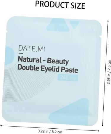 HAPINARY 3 Sets Double Eyelid Sticker Eyelid Lift Strips Mesh Tape Droopy Eyelid Tape Makeup Supplies Eyeball Stickers Eye Makeup Tool No Trace Double Eyelid Artifact Abs 8.2X7.5X0.1CM - Buy Online on SooperMarket.com