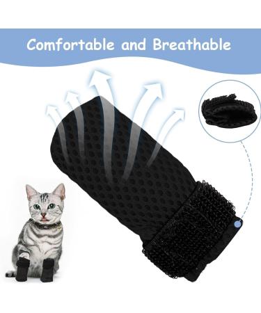Claw Covers for Cats - 4 Pack Breathable Mesh Paw Caps | Scratch Protection & Fur Care (Medium) - Buy Online on SooperMarket.com