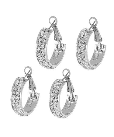 Detoxify LymphFlow Huggie Earrings Lymphatic Activity Hoop Earrings Lymphatic Drainage Earrings for Weight Loss B+2 pairs