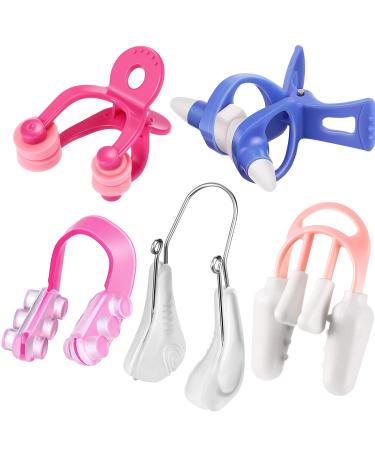 Frienda 5 Pieces Nose Clip Nose up Lifting Clips Nose Lifters Beauty Clips Silicone Nose Bridge Slimming Clips Nose Massagers Tools for Women