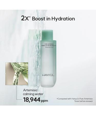 HANYUL Pure Artemisia Calming Toner - pH-Balancing Hydrating & Exfoliating | Vegan 5.07 Fl Oz | International Shipping Available - Buy Online on SooperMarket.com