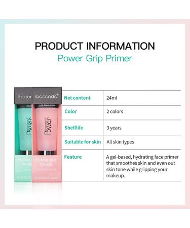 Mrettick Hydrating Face Primer Gel with Hyaluronic Acid - 2 Colors, Power Grip Formula for Smoothing Skin and Gripping Makeup - Moisturizing Green Primer - Buy Online on SooperMarket.com