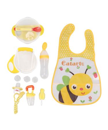 Safe baby feeding set-compact and space-saving eating cards made of PP-Silicon-Relief of Discrimures in small children-ideal for at home or when traveling with toddlers-perfect for Elt