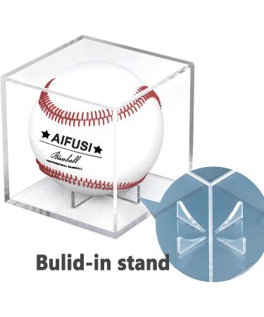 UV Protected Acrylic Baseball Display Case - Official Size Ball Holder - Memorabilia Storage Cube - Buy Online on SooperMarket.com