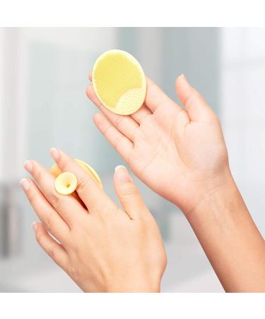 6 Pack Silicone Face Scrubber Exfoliator Pads - Precision Pore Cleansing & Acne Blackheads Removal | Facial Cleansing Brush Set for Deep Skin Care - Buy Online on SooperMarket.com