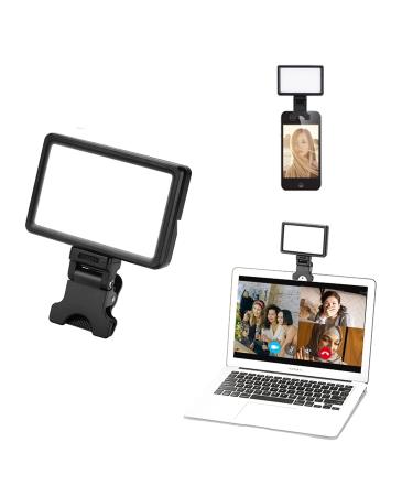 King Ma Selfie Light for Video Conferencing Lighting, LED Video Clip Light Portable Phone Ring Light Streaming Filming Light for YouTube, Zoom Meetings, TikTok Live Streaming, Makeup