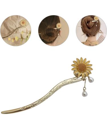 minkissy Daisy Hair Accessory Hair Gems for Women Bridal Tiara Japanese Hair Chopsticks Vintage Hair Chopsticks Hair Chopsticks for Women Sunflower Hair Sticks To Hang Pin China Bun Bride - Buy Online on SooperMarket.com