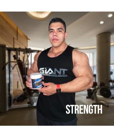 Giant Sports Nitraburst Pre Workout Powder | Boosts Strength, Energy & Exercise Performance | Creatine Free | Blue Raspberry 30 Servings - Buy Online on SooperMarket.com
