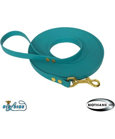 Bio-Line Light Cat Leash | 8m Biothane Leash in Turquoise for Small & Large Cats - Durable & Comfortable - Buy Online on SooperMarket.com