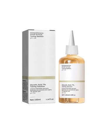 Glycolic Acid Toner Glycolic Acid Toning Resurfacing Glycolic Acid Peeling 7% Glycolic Acid Peeling Toner Toning Solution Glycolic Acid 7% Toner Peeling Toner for Body Face Skin with Dark Spots
