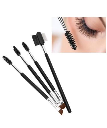 4pcs Professional Eyebrow Eyelash Brush Comb Set - Soft Hair Double Head Makeup Tool for Perfect Brows & Lashes | International Shipping - Buy Online on SooperMarket.com