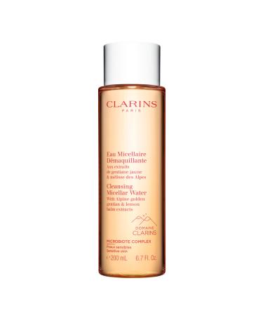 Clarins Cleansing Micellar Water | Quickly Removes Make-Up  Pollution and Grime | No Rinse Needed | Preserves Skin's Microbiota | Safe For Use on Eyes  Face and Lips | Dermatologist Tested
