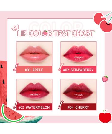 Watermelon Lip Stain Set - Mini Liquid Lipstick for Hydrating Cheeks & Eyes. Waterproof, Long Lasting, Shimmery Natural Lip Gloss for Sexy Makeup Look - Buy Online on SooperMarket.com