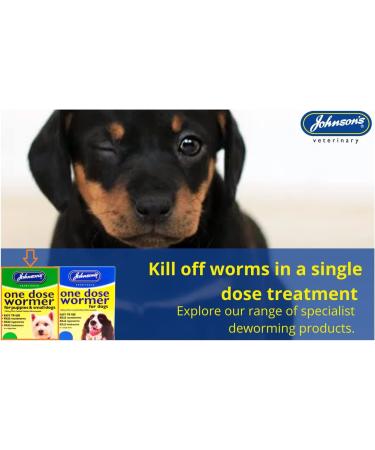 Small upto 6 kg - Johnsons One Dose Easy Wormer Tablet Worming Dogs Dewomer - Buy Online on SooperMarket.com