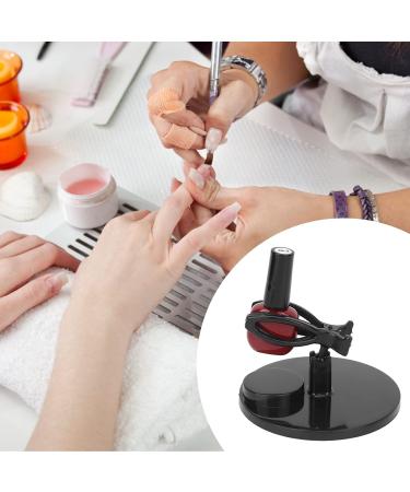 Nail Polish Bottle Holder Stand with Tilter Function Anti-Spill and Prevent Fall Off Nail Gel Fixing Clip for Manicure Painting (Wide Base)(Black) - Buy Online on SooperMarket.com