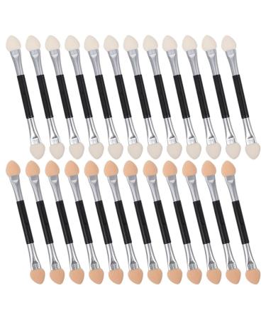 Baluue 72 Pcs Latex Eye Shadow Stick Eyebrow Brush Applicator Eyeshadow Blending Brush Red Eyeshadow Sponge