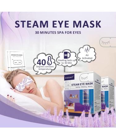 NEW UPDATED 12 Pcs Gentle Steam Eye Mask | Lavender Self Heating Gentle Warm Steam Eye Mask for Dry Eyes| Masks for Dark Circles Relaxation and Puffy Eyes |Disposable Hot Sleep Eye Mask - Buy Online on SooperMarket.com