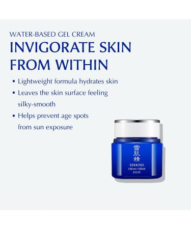 SEKKISEI Cream - Lightweight Water-Based Hydrating Gel Cream | 1.4 oz - International Shipping Available - Buy Online on SooperMarket.com