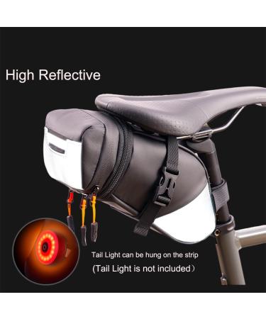 Cckole Waterproof Bicycle Saddlebag | Expandable 1.5-2L Bike Rear Bag with Reflective Features - Buy Online on SooperMarket.com