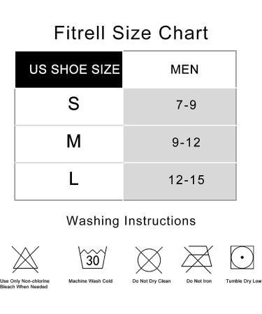 FITRELL Men's 6 Pack Ankle Running Socks Low Cut Cushioned Athletic Sports Socks Black+Red - Size 9-12 - Buy Online on SooperMarket.com