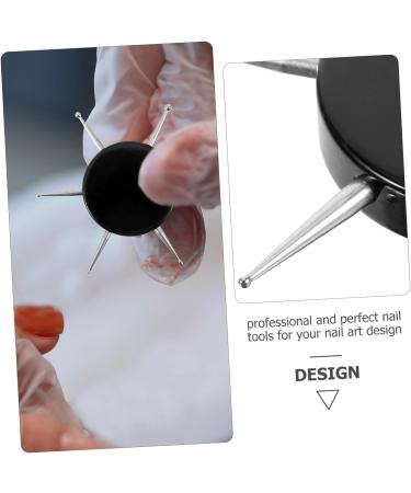 DOITOOL 2pcs Nail Art Drill Pen Nail Art Paint Tool Rock Nails Art Pen Supplies Dotting Tools for Painting Detail Nail Art Tool Para Small Nail Tool Pickup Painted Stainless Steel Miss - Buy Online on SooperMarket.com