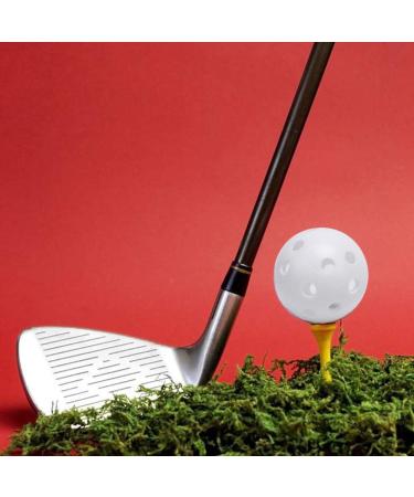 FUNZON Practice Golf Balls 25 Pack - Lightweight Plastic Airflow Hollow Balls for Driving Range & Swing Training - Indoor/Outdoor Use - White - Buy Online on SooperMarket.com