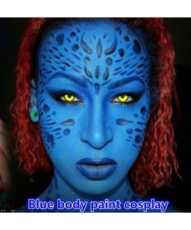 Go Ho Cream-Blendable Blue Face Paint Stick (1.06 Oz) - Full Body Paint Stick for Adults & Kids - Halloween Cosplay & SFX Makeup - Waterproof - Buy Online on SooperMarket.com