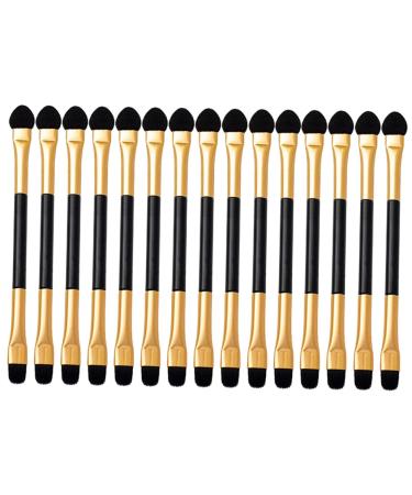 MUSISALY 15pcs Eye Shadow Brush Makeup Accessories Double Sided Makeup Brush Eyeshadow Fiber